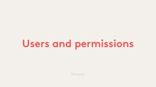 Adding Users & Permissions