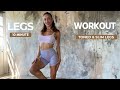 10 MIN. LEGS WORKOUT - INNER THIGH BURN | slim & tone your legs - lose thigh fat | Marsela Kurti