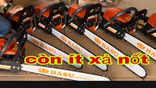 🔴DŨNG NGUYỄN🔴  máy cưa xích 2 thì 2,4kw 58cc 22inh HASU NHẬT CHÍNH HÃNG còn ít thanh lý giá sốc