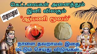 18/8/21- ஆவணி மூலம்| தீய சக்திகள் விலக,அனைத்தும் நல்லதாகவே நடக்க தவறாமல் இந்த வழிபாட்டை செய்யுங்கள்