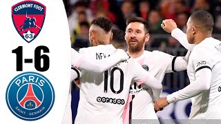 Clermont vs PSG 1-6 Résumé | Ligue 1 Uber Eats 2021/2022
