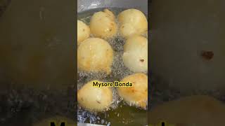 Fluffy soft Mysore Bonda👌#yummy#viral#soft#fluffy#streetfood#indianfood#peanut#hotel#mysorebonda