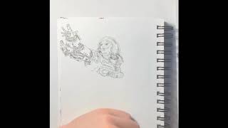 FREEHAND drawing (no sketch, no reference) like KIM JUNG GI.