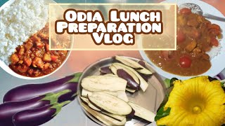 Authentic ଓଡ଼ିଆ Lunch Preparation Vlog | Odia homely cook | Housewife diary