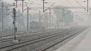 54550 Patiala - Ambala Cantt Junction| winter| Passenger| departure from Patiala| railway #railway