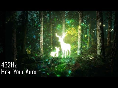 Ethereal Forest: 432Hz Healing Aura with Majestic Deer in Mystic Woods