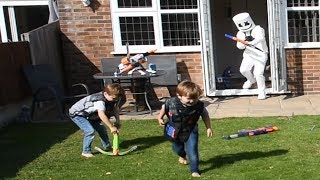 Marshmello Vs Kids Fortnite NERF WAR