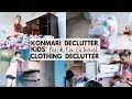 KONMARI Kids Clothing Purge | 2019 Back to School Declutter