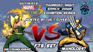 UMVC3 Thursday Night Smackdown Exhibition Series - UG| YoungLegend VS Manolo287 FT5 Set