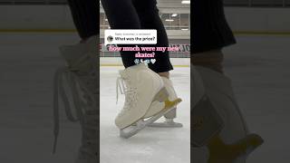 how much did my new figure skates cost? #figureskater #figureskating #iceskater