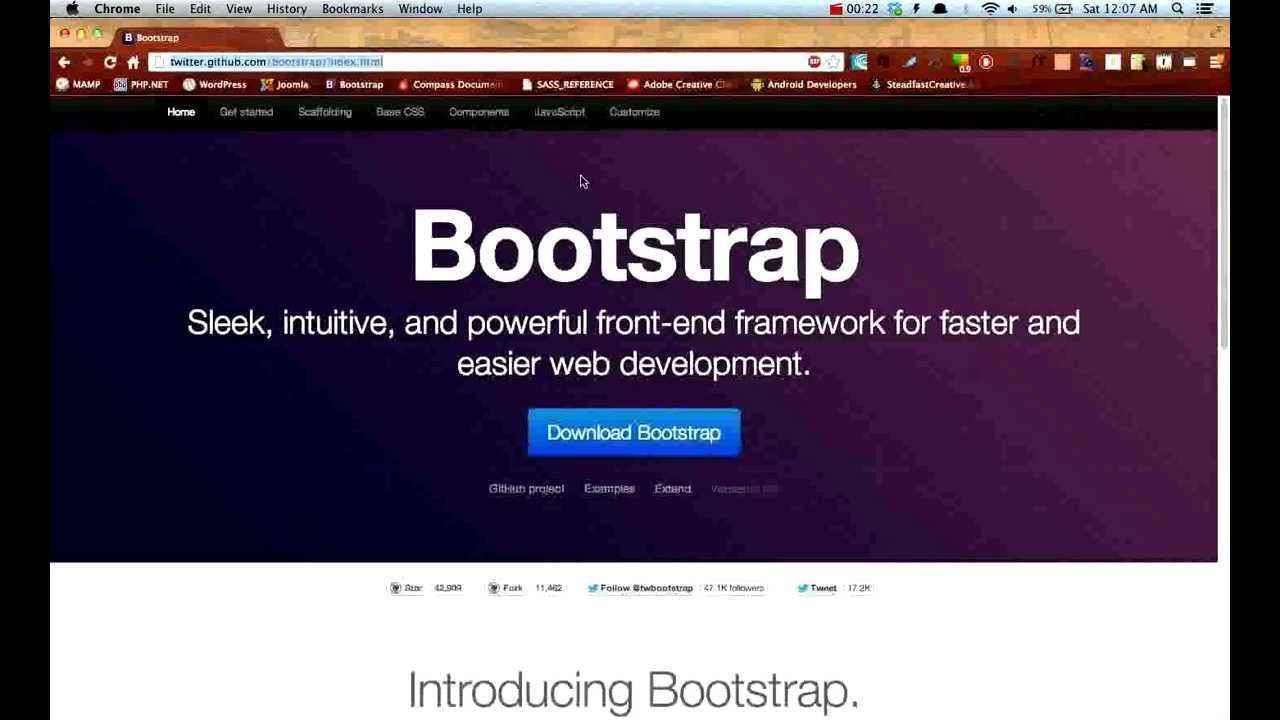 Twitter Bootstrap Tutorials: Getting Started - Lesson 1 - YouTube