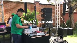 RCF evox 8 vs Bose L1 compact