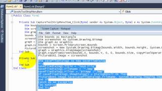 How to make a really advanced screen capture (VISUAL BASIC 2010)