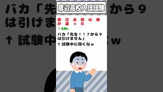 【迷言集】底辺高校入試試験【2ch面白いスレ】#shorts