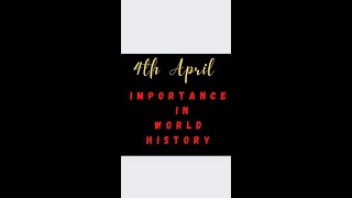 Importance of 4th April in World History #Zulfikar_ali_bhutto #martin_luthor_king #exam dose #shorts