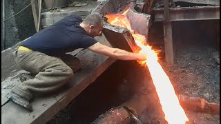 Man Puts Hand In Molten Metal
