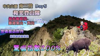 中央山脈南三段DAY5|南三段最危險地段-斷稜東山、西山|驚恐指數200%|加碼童話世界|3D立體圖解說|超完整路徑實錄【高山茶】【茶米歡樂台】