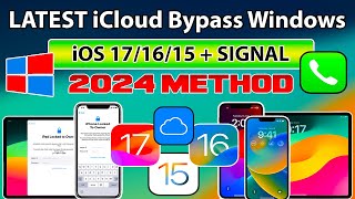 😍✅ NEW iCloud Bypass iOS 17.4.1/16.7.7/15.8 Windows with Sim/Signal/Network & Jailbreak iOS 17/16/15