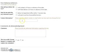 Faculty Accomodate Testing Tutorial 1