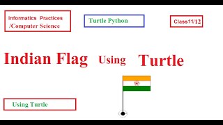 Indian flag using turtle python