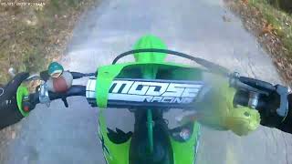 riding around on kx112(fast wheelies)