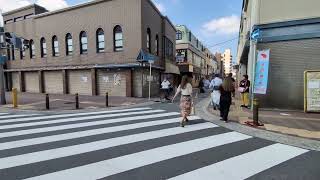 【大阪の旅】東大阪市鴻池一丁目、JR鴻池新田駅前の横断歩道を渡った