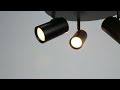 lexi lighting brianna 3 light round spot light black