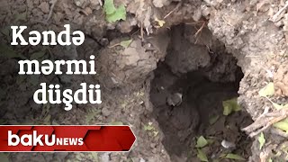 Bərdədə Xanərəb kəndinə mərmi düşdü - Baku TV