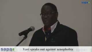 Vavi speaks out against xenophobia