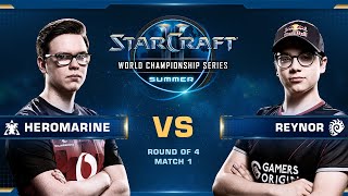 HeroMarine vs Reynor TvZ - Semifinals - WCS Summer 2019