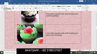 Exp19_Word_Ch08_CapAssessment_Cupcakes | Ch08_CapAssessment_Cupcakes | CapAssessment_Cupcakes