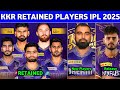 KKR Top 5 Retained Players For IPL 2025 Mega Auction || Kolkata Knight Riders Squad IPL 2025