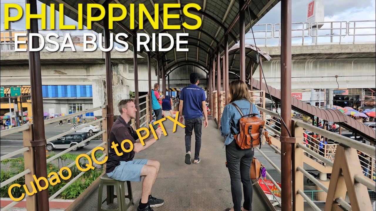 Metro Manila EDSA Carousel Bus Ride: Cubao, QC To PITX Via EDSA & MoA ...