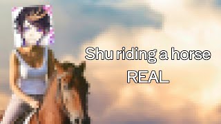 so i made shu ride a horse using ai art