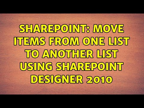 Sharepoint: Move Items From One List To Another List Using Sharepoint ...