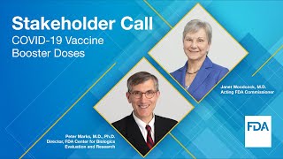 Stakeholder Call: COVID-19 Vaccine Booster Doses - 10/22/21