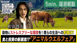 [超定義] 町田啓太が5分神解説！食や投資の新潮流！アニマルウエルフェア | NHK