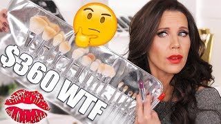 I SPENT $500 on KYLIE BRUSHES & LIPSTICKS | Try on Review