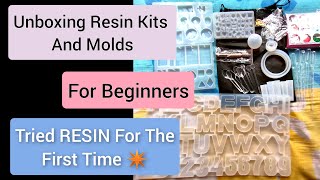 Unboxing RESIN KITS and Molds || Amazon India || For Beginners || First Experience || Review