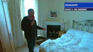 Watch Chris Moyles give a tour the Big Weekend House
