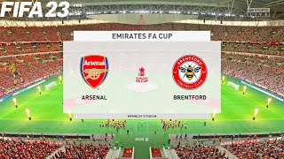 FIFA 23 | Arsenal vs Brentford - The Emirates FA Cup - PS5 Gameplay