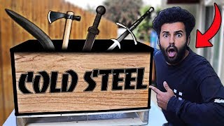 I Bought A $2,500 Cold Steel WEAPONS CRATE On eBay!! *MYSTERY SUPPLY DROP*