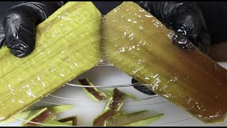 aloe vera cutting - satisfying