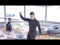 Shoot the Person Swimming in the Ball Pit!!  10,000 Play Balls in a Pool!!