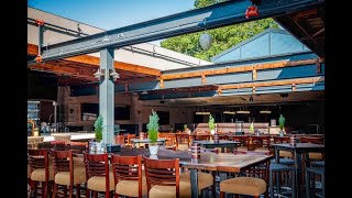 Retractable Skylights at The Crooked Cue Restaurant