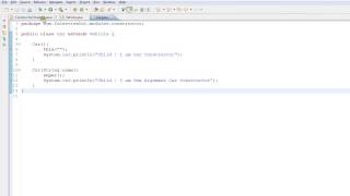 CONSTRUCTOR CHAINING IN JAVA EXAMPLE DEMO