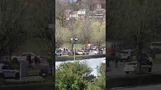 Nashville school shooting: Police escort students away from The Covenant School