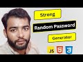 Day 48: Password Generator | HTML, CSS, JavaScript Project | 60-Day Challenge! 🔐🚀