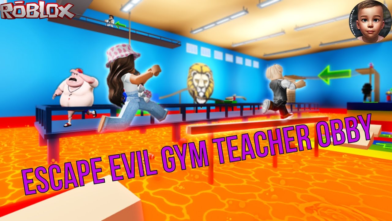 Escape Evil Gym Teacher Obby Youtube