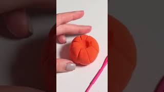 Air Dry Clay Halloween Pumpkin 🎃 How to Make Easy | Halloween DIY #halloween #pumpkin #airdryclay